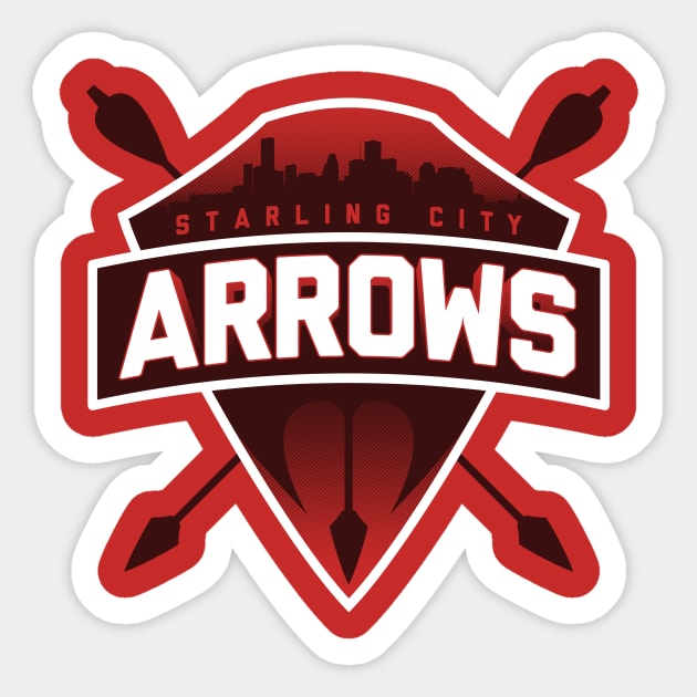 Starling City Arrows (Arsenal) Sticker by alecxps